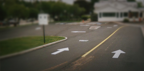 parking lot nad road striping