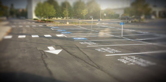 stencils and line striping