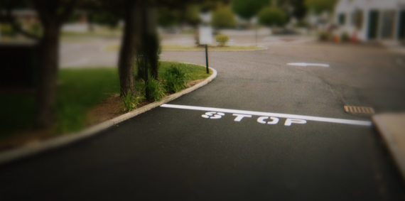 parking lot nad road striping